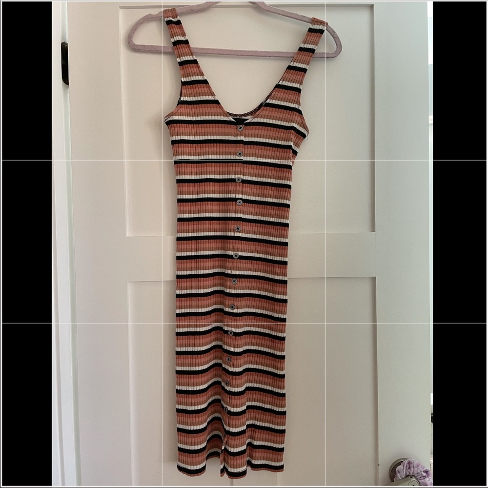 AE striped dress with buttons